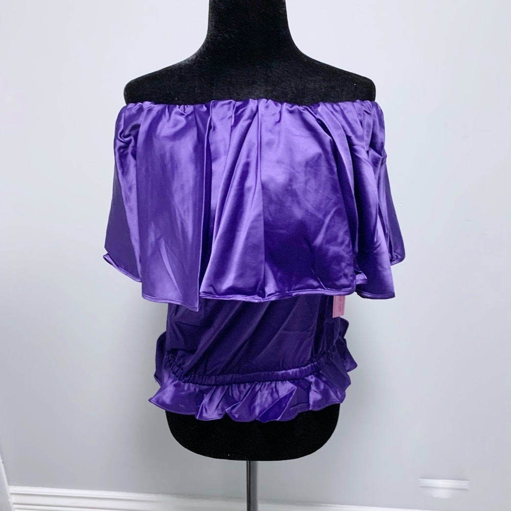 NWT RACHEL LYM OFF-THE-SHOULDER SEXY SWIM Top - S